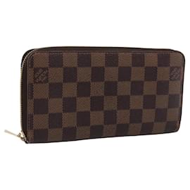 LOUIS VUITTON Damier Ebene Zippy Wallet Long Wallet N41661 LV Auth 196670 - Louis Vuitton