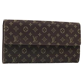 LOUIS VUITTON Monogram Mini Lin Portefeiulle Sarah Wallet M95234 LV Auth 187160A - Louis Vuitton