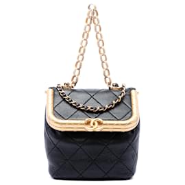 Sac Satchel Chanel Micro Quilted Lambskin My Crush Bag Noir