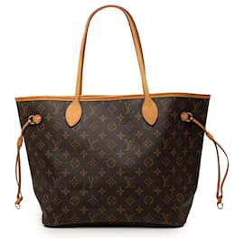 Borsa Tote Louis Vuitton Monogram Neverfull MM Marrone