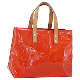 LOUIS VUITTON Monogram Vernis Reade PM Hand Bag Red Rouge M91088 LV Auth ki6184 - Louis Vuitton