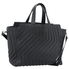 Borsa a mano BALENCIAGA Car Leather 2way Black Silver 679461 Auth mr2586V