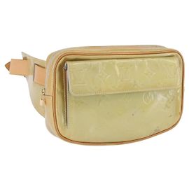LOUIS VUITTON Monogram Vernis Fulton Waist bag Gris M91041 LV Auth BSZ666