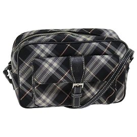 Borsa a tracolla BURBERRY Nova Check Blue Label Nera Autentica ti1758