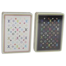 LOUIS VUITTON Monogram Multicolor Jeu de Cartes Noir Blanc LV Auth 114606V