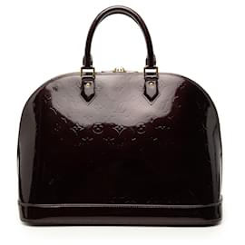 Borsa Louis Vuitton Monogram Vernis Alma GM Viola
