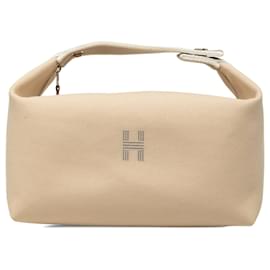 Borsa Vanity Case Hermès Large Toile Bride A Brac Beige