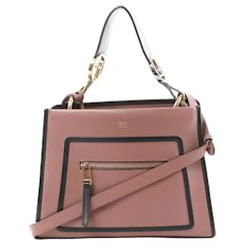 Fendi Runaway 2Way Handtasche aus Leder, Pink 8BH344