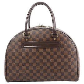 Borsa Louis Vuitton Nolita Damier Ebene in marrone N41455