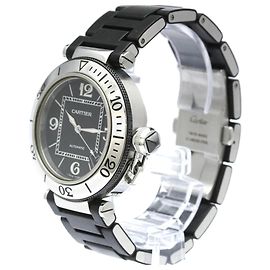 Cartier Pasha Seatimer Automatic Stainless Steel and Rubber 40