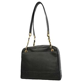 Borsa Tote Chanel Triple Coco in pelle caviar