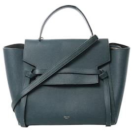 Borsa a mano 2 vie Celine Belt Bag Mini in pelle, Verde - Céline