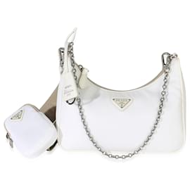 Prada Re-Edition 2005 Tasche aus weißem Re-Nylon