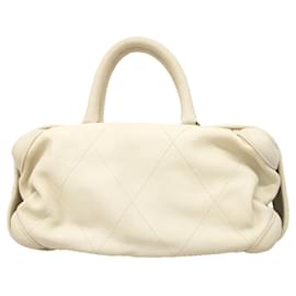Borsa Chanel in pelle di vitello avorio