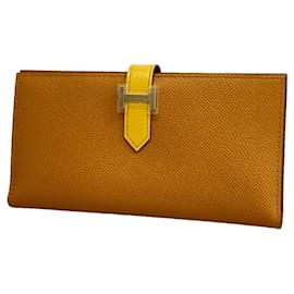 Hermès Hermes Bearn Tadelakt Lange Geldbörse