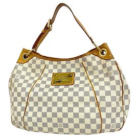 Borsa a tracolla Louis Vuitton Damier Azur Galliera PM
