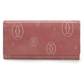 Cartera larga Cartier Happy Birthday de piel charol