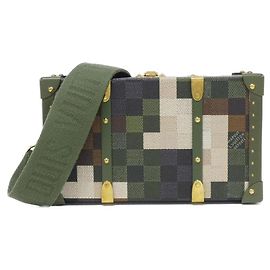 Borsa a tracolla Louis Vuitton Damouflage Neo Wallet Trunk in tela rivestita