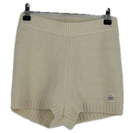 Yves Salomon Mini-Shorts weiß