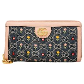 Cartera larga Gucci Ophidia de denim