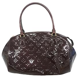 Borsa Louis Vuitton Vernis Sherwood GM in Amarante