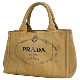 Borsa Tote Prada in tela Canapa