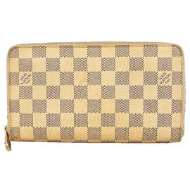 Portafoglio Lungo Louis Vuitton Damier Azur Zippy Organizer