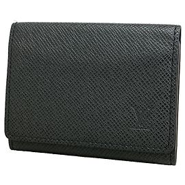 Louis Vuitton Taiga Card Holder in Ardoise