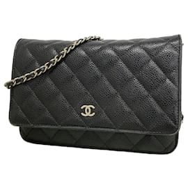 Portafoglio a spalla con catena Chanel Matelassé