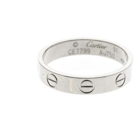 Anello Mini Love Cartier in Oro Bianco (18K)
