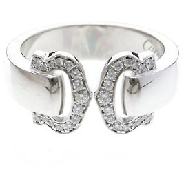 Anello Cartier 2C Boucle in oro bianco