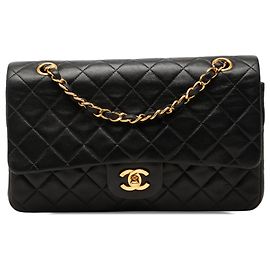 Chanel Black Medium Classic Lambskin Double Flap