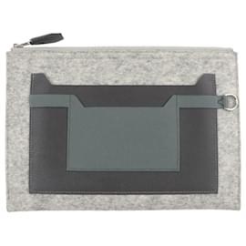 Hermès Gray Epsom and Felt Toodoo 29