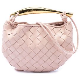 Bottega Veneta Sardine Intrecciato in nappa baby rosa
