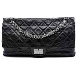 Chanel Black Quilted Aged Calfskin Reissue 2.55 Double Flap 227