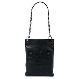Borsa a tracolla Chanel Black Oser Sans Poser CC in pelle di vitello