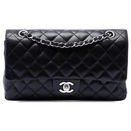 Chanel Black Medium Classic Lambskin Double Flap