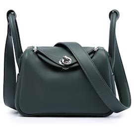 Hermès Green Mini Clemence Lindy 20