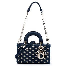 Dior Blue Micro Denim Embroidered Star Lady D Joy