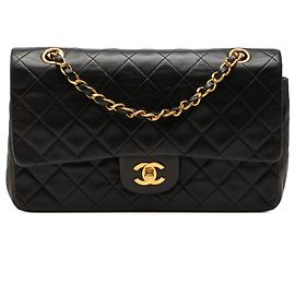 Chanel Black Medium Classic Lambskin Double Flap