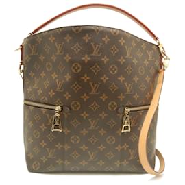 Borsa Satchel Melie Monogram Marrone Louis Vuitton
