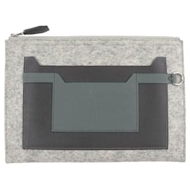 Hermès Gray Epsom and Felt Toodoo 29