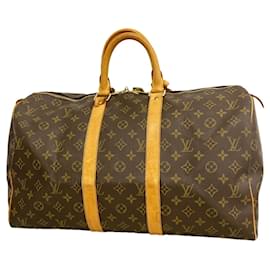 Borsa Boston Louis Vuitton Keepall 45 Monogram Marrone