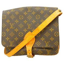 Borsa a tracolla Louis Vuitton Monogram Cartouchiere GM