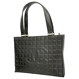 Borsa Tote Chanel in pelle di agnello nera