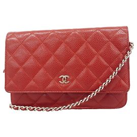 Portafoglio a spalla con catena Chanel Matelassé