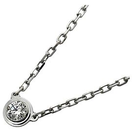 Collana Cartier Damour in oro bianco con diamante