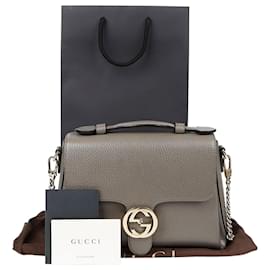 Gucci Borsa tote a mano e a tracolla con motivo intrecciato