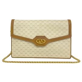 Gucci Micro GG Schultertasche aus Leder