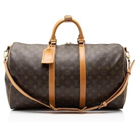 Louis Vuitton Vintage Monogram Canvas Keepall Bandouliere 50 Duffle